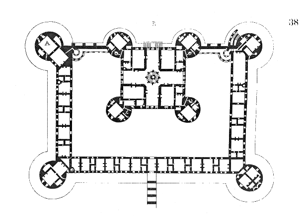 Comte de Chambord : plan du chateau